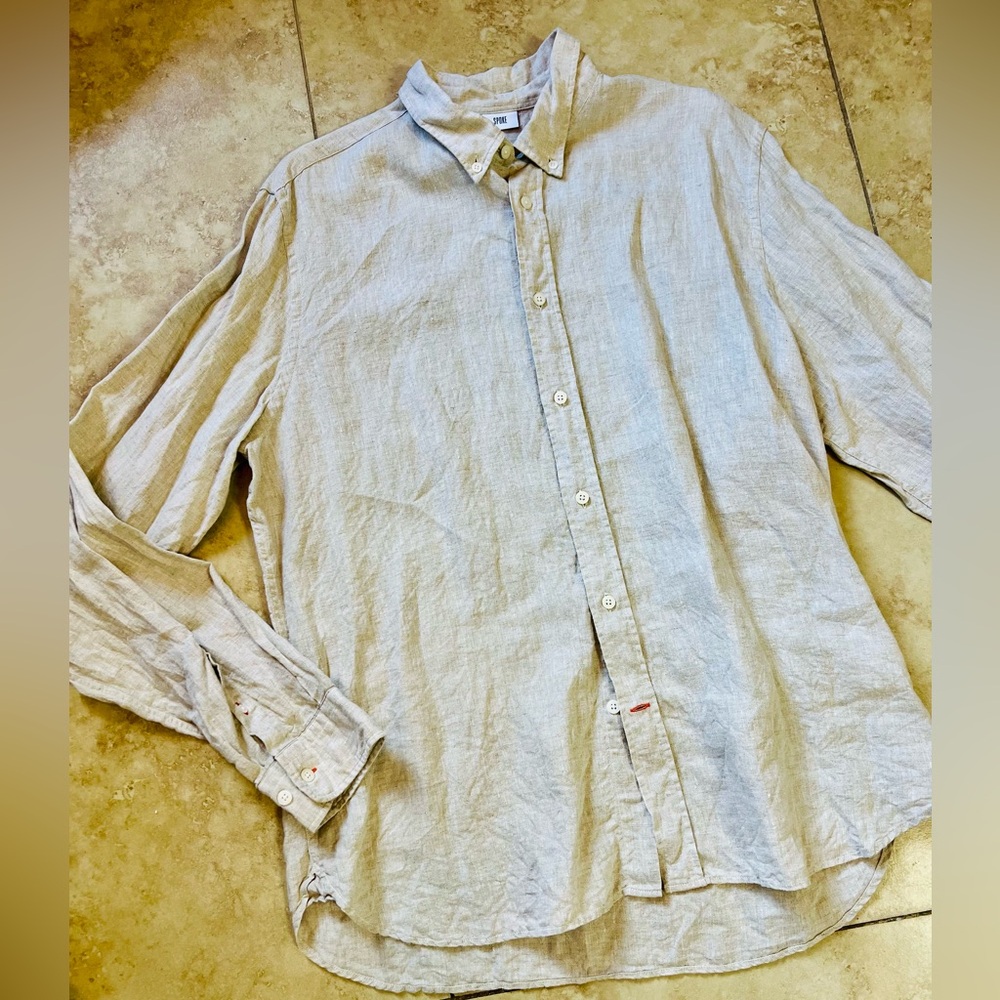 SPOKE-London Button Down Linen Shirt